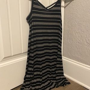 Black and White Striped Dress